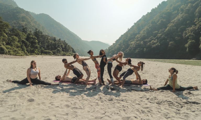 aerial yoga teacher training in Rishikesh